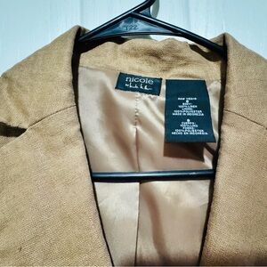 Nicole by Nicole Miller Camel Blazer